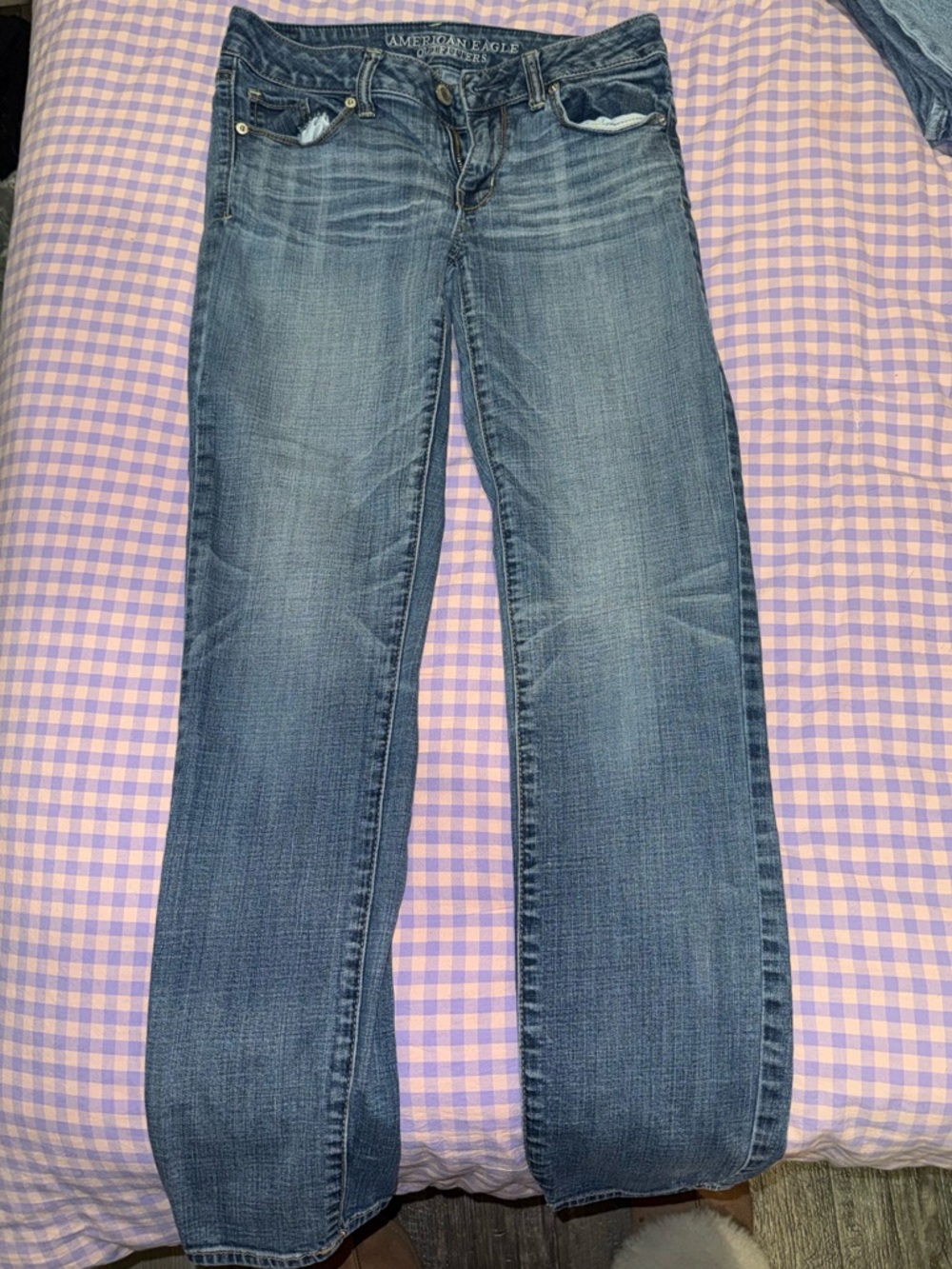 American Eagle Outfitters Medium Blue Straight Leg Jeans